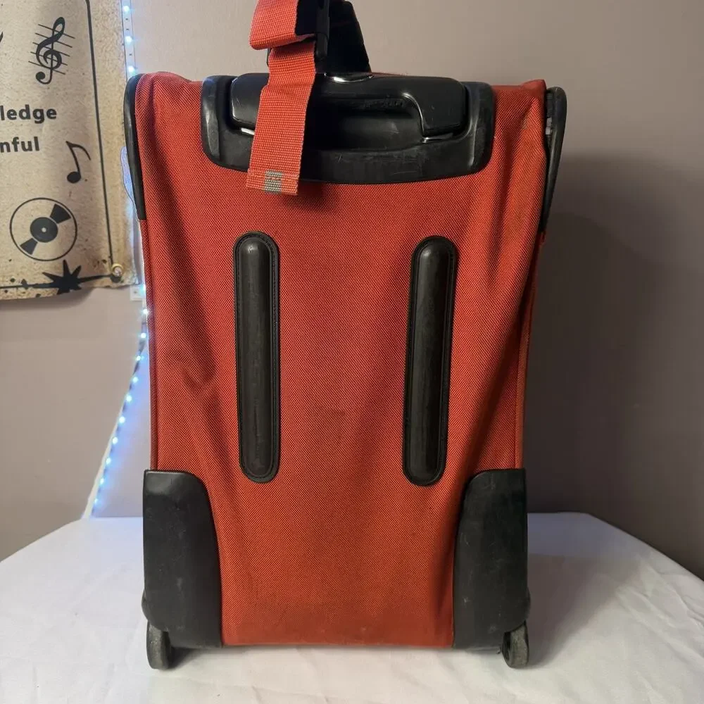 VTG Polo Sport Ralph Lauren 24” Wheeled luggage Rolling Suitcase orange